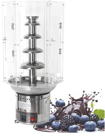 Copertura per Fontana Elettrica per Fonduta, Copertura per Fontana di Cioccolato per Feste, Copertura per Fontana per Matrimoni,A,5 Tiers