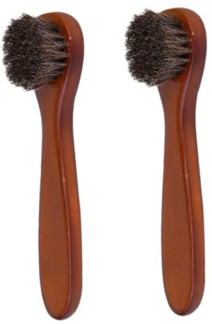Cepillo para Zapatos de Baile de Madera Cerdas Suaves 2 Piezas