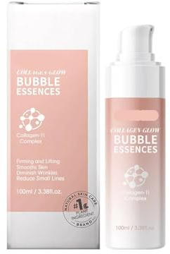 Suero De Burbujas De Colágeno: Tratamiento Facial Hidratante, Iluminador, Antiarrugas Y Reafirmante.(3PCs)