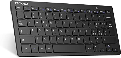 TECKNET Tastiera Wireless PC, Tastiera Senza Fili per Windows e Android Smart TV, Durata della Batteria Molto Lunga, Layout Italiano QWERTY, Silenzioso e Ultra Sottile