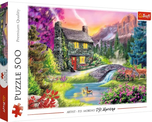 Trefl - Puzzle 500 Teile, Bergidylle, Klassische Puzzles