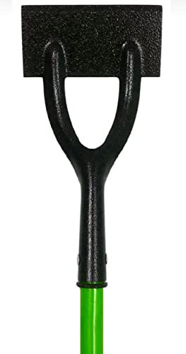 U.saf Garden Dutch Hoe Carbon Steel Blade Tubular Steel Shaft With Non-Slip PVC Grip Ideal For weeding, digging, ditching, scarification, seedings, planting_138 x 15 x 6 cm.