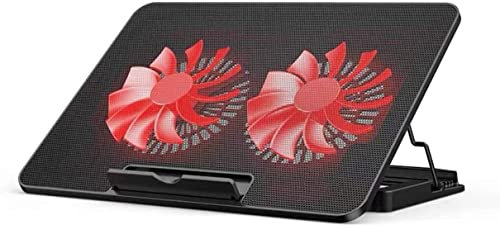 Ventilador para Portátil Almohadilla De Enfriamiento Para Computadora Portátil Con 2 Ventiladores A 1400 RPM Alfombrilla De Enfriamiento Para Computadora Portátil Gaming 2 USB Base Refrigeradora Portá