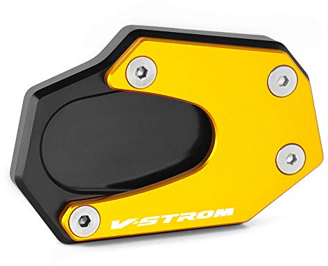 TREONK Motorrad Seitenständer Unterlage Ständerunterlage Seitenständer-Auflagevergrößerung für V-Strom 1000 1000XT DL1000 2014-2021;V-Strom 1050 1050XT DL1050 2019-2022
