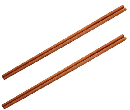 2 Paar 30CM Essstäbchen, Extra Lange Essstäbchen für Hotpot, Küche Kochen Rühren Braten Nudeln Essstäbchen, Wiederverwendbare Hölzerne Essstäbchen, Traditionelle Chinesische Essstäbchen