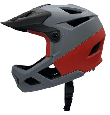 Full Face Mountain Bike Helmet for Men Women Road Bike Helmet Lightweight Adjustable Visor and Goggle Port 55-59CM Impact-Resistant Helmet