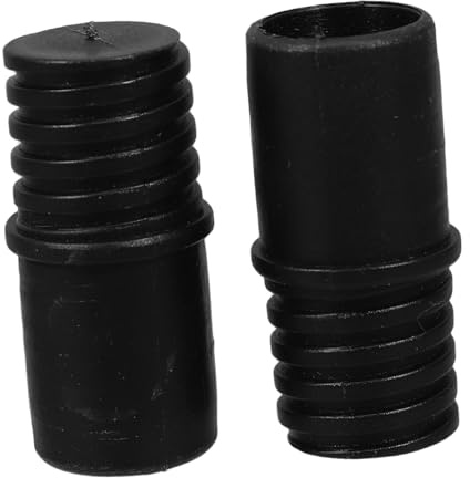 Holibanna 2pcs Threaded Handle Replacement Tips for Mop and Broom Extension Poles with Easy Installation and Secure Connection Plastic Material Suitable for Household Cleaning Tasks