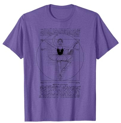 Bailarina de Ballet Bailarina Mujer Vitruvio Leonardo Da Vinci Camiseta