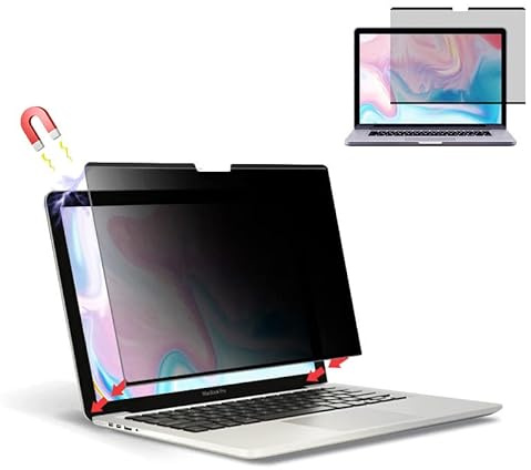 QYiiD Magnétique Filtre d'écran pour MacBook Pro 13 Pouces 2015 2014 2013 end 2012 A1502 A1425, Amovible, Anti-Espion/Anti Bleu, Film de protection pour ordinateur portable