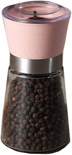 Grinder Mill Set,Salt and Pepper Grinders,Pepper grinder Salt and pepper grinder Cruet sets salt and pepper Pepper grinder electric Salt grinder Wooden 12.5X7.5,blue ( Color : Roze , Size : 12.5X7.5 )