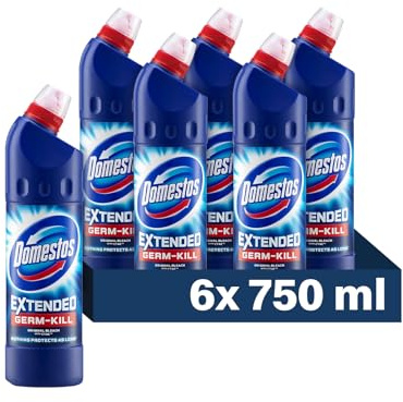 FabFinds Domestos Original Bleach Kills 99.9% Bacteria and Virus 750mlX6