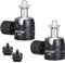 ARTCISE 2pcs Mini Cabeza de Bola, pequeña Cabeza de Bola con Soporte de Zapata fría para cámaras DSLR, Monitor, trípodes, monopiés, Soporte de luz, Carga máxima de 3 kg
