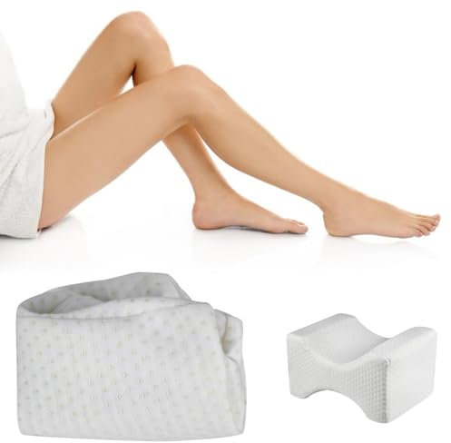 Almohadas laterales para dormir - Funda de almohada ortopédica, funda de cojín ajustable para rodillas | Funda de almohada refrescante, cojín de pierna, para dormir de lado, para aliviar el d