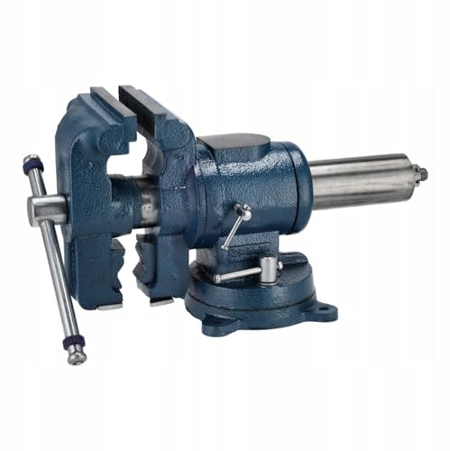 Schmith - Morsa Multifunzione - Morsa da Banco Professionale - Strumento Professionale per Officine e Fai da Te, Regolazione in Due Piani per Massima Precisione - 125 mm