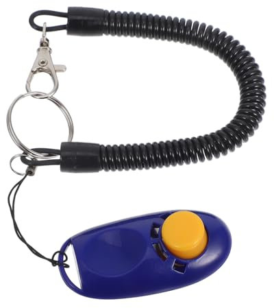 Happyyami Hundetrainer Clicker Mit Geräuschfunktion Aus Langlebigem Abs Tragbarer Trainingsklicker Für Hunde Welpen Katzen Vögel Universelles Hundetraining Und Verhaltenshilfe