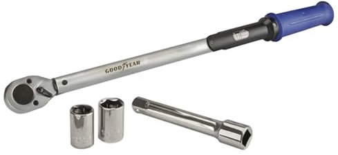 Goodyear Professional Torque Wrench, 1/2 Inch Square Drive, 40-210Nm, with Lock Function and Storage Case