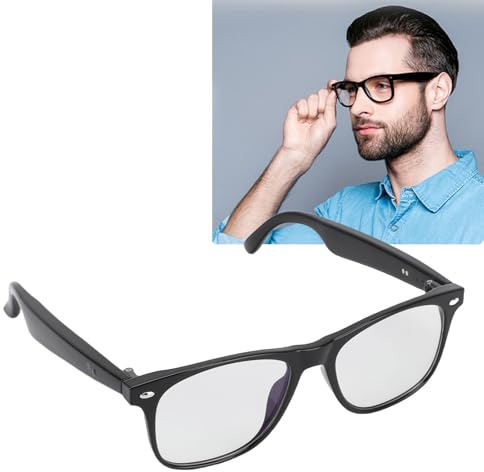 AI Translator Smart Glasses for Men Women, 163 Lingue Traduzione in Tempo Reale, IP67 Impermeabile, con Obiettivo Anti-blu per L'apprendimento degli Affari di Viaggio