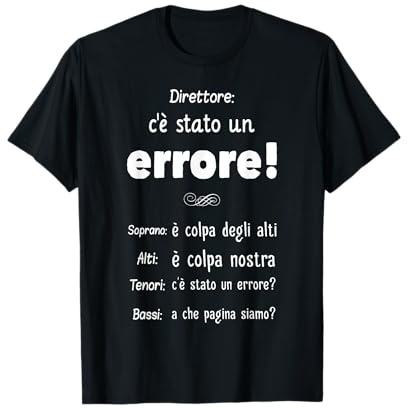 Direttore del Coro Soprano Alti Tenori Bassi Cantare Maglietta