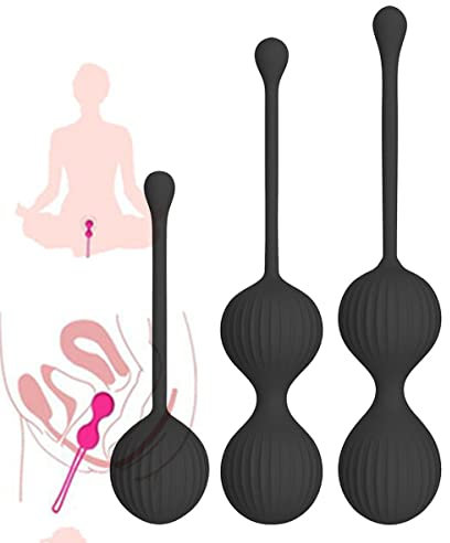 Balón de Ejercicios para el Suelo pélvico Femenino, de contracción Inteligente y de reafirmación Postnatal (3 Piezas)