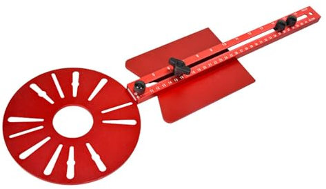 Jig per fresatrice per la lavorazione del legno, guida regolabile per fresatura, maschera hardware per armadietti e guida router per il taglio di cerchi piccoli e grandi