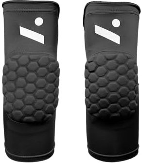 Ninesquared Ellenbogenschoner Volleyball Unisex – Schützend, Elastisch & Atmungsaktiv – Ideal für Hallensport – 1 Paar – Schwarz – Größe M/L
