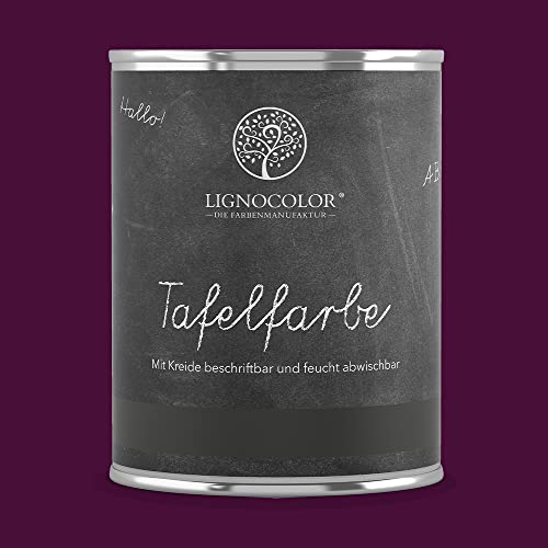Lignocolor Tafelfarbe Tafellack echter Tafel-Look 750ml (Berry 09) NEU