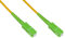 LINK LKSCSCAPCS1 Cavo Fibra Ottica APC SC A APC SC SINGLEMODE SIMPLEX MT.1, Giallo