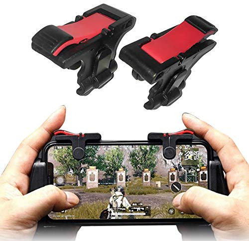 Paire de manettes de jeu pour PUBG, Fortnite et Call of Duty, compatibles iPhone et Android, déclencheurs de tir sensibles et visée L1R1 Noir