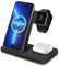 MMOBIEL Supporto per Caricatore Wireless Compatibile con iPhone, Apple Watch e AirPods - Caricatore Rapido Wireless Pieghevole 3 in 1 Supporto di Ricarica per Telefono – Nero