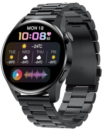 ASVILSmart Watches for Mens,Bluetooth Call Sports Smartwatch with Text/Heart Rate/Blood Oxygen/Sleep Monitor,Fitness Tracker 5ATM Waterproof Pedometer Outdoors Military Watch for Android Phones,I