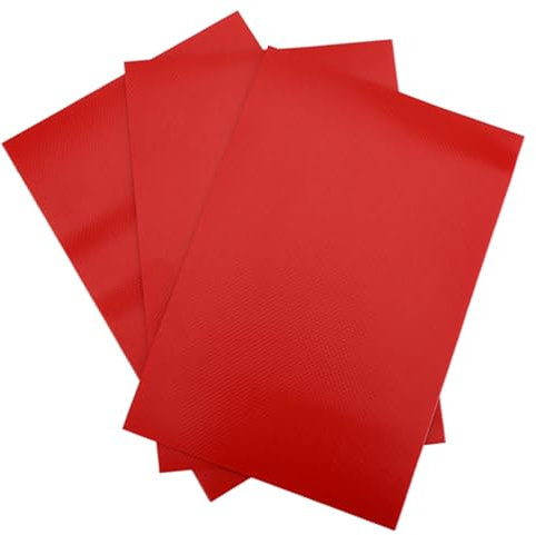 plplaaoo 3-teiliges Pool-Flicken-Reparatur-Set, Luftmatratzen-Reparatur-Flicken-Set, PVC-Reparatur-Flicken-Set-Set, Zubehör, Schlauchboot-Reparatur-Flicken für die Reparatur von (Red)