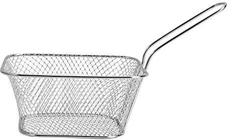 IMIKEYA Sieb für Lebensmittel kitchen helper kitchenaide Frying basket French fries basket Mini-Fritteuse Pommes Friteuse Mini Airfryer Bratkorb für Kartoffeln Frittierkorb aus Edelstahl