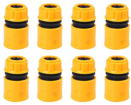 YUTOU 8 Stück Schlauchkupplung 1/2 Zoll KunststoffSchlauchverbinder Set Schlauchverbinder Extender 1/2 Zoll Verbindungsstück für Schlauch zur Verbindung von Garten und Waschanlage