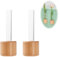 Yeomju Lot de 2 mini stations de propagation de plantes magnétiques en verre pour réfrigérateur - Lot de 2 tubes de test uniques pour la décoration