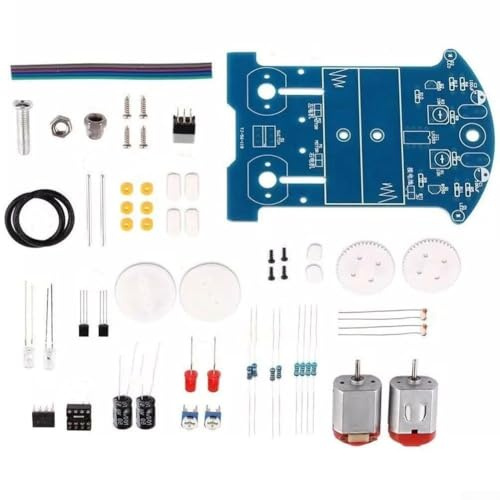 Kit de soudure de voiture, projet de robot de suivi de ligne pour apprentissage électronique éducatif, comparateur de tension LM393, alimentation 3 V, carte PCB bleue