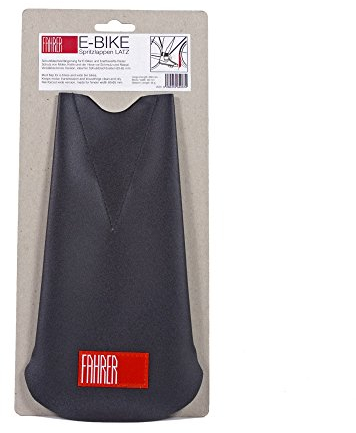 FAHRER E-Bike LATZ - Extrabreiter Spritzlappen mit Verstärkung für Pedelecs und E-Bikes, schwarz, matt, Uni