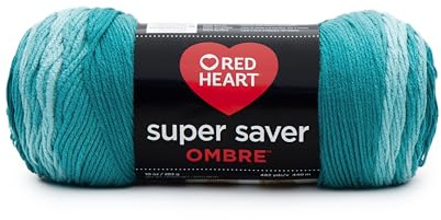 RED Heart E305.3985 Super Saver Ombre Yarn, Velvet