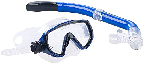 Speeron Taucherbrille Erwachsene: Schnorchel-Set für Kinder, Taucherbrille mit gehärtetem Glas (Tauchmaske, Schnorchelset, Schwimm)