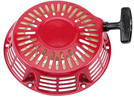 GOOFIT Tirador Minimoto Aluminio Arranque Universal Desbrozadora 1 Pieza reemplazo para 188F GX390 5KW Motores Pit Bike Quad Scooter Ciclomotor Bicicleta Rojo
