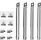 LOKHING 001 Universal Gasgrill Ersatzrohrbrenner aus Edelstahl für Enders Taino ProfiCook Campingaz Char-Broil Landmann und andere Modellgrills (29,5 bis 44,5 cm, 4er-Pack)