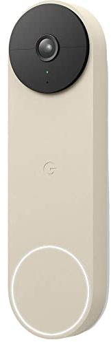 google Nest Doorbell (Battery) - Wireless Doorbell Camera - Video Doorbell - Linen