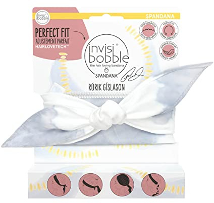 invisibobble Bandana Rúrik Gíslason Be-You-Tiful I Cinta elástica pastel con goma para el pelo en espiral, diadema para mujer y hombre, accesorios para el cabello diseñados en el corazón de Múnich