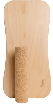 kolibri board BASIC - Balance Board | made in Germany | inkl. Korkrolle | nachhaltig | 100% Holz | kein Plastik | perfekt für Anfänger und Fortgeschrittene
