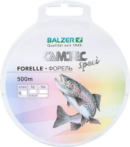 Balzer Angelschnur Forelle Camtec SpeciLine - Forellenschnur monofil klar