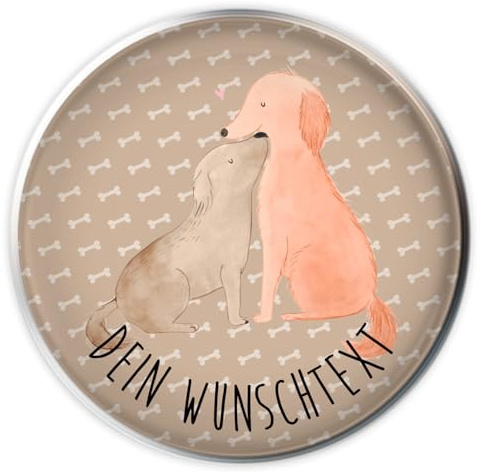 Mr. & Mrs. Panda Waschbeckenstöpsel selbst gestalten Hunde Liebe - Personalisierte Geschenke, Abflussstopfen personalisiert, Kuscheln, Abflussstöpsel, Hund, Wunder, Waschbeckenstopfen mit Namen, Herz