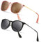 SUNGAIT Vintage Runde Damen Sonnenbrille Klassischer Retro Designer Stil Polarisiert Sonnenbrille 2er-Pack SGT567SHQH-TCC DE