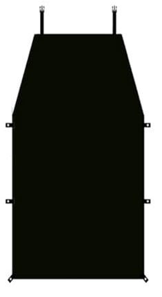 Camping Voile d'ombrage de Voiture, Auvent de Camion Camping Terrestre, Tente D'auvent De Camping Imperméable, pour Campeur, Bus, Van, Voiture étanche(Black,3x2m/9.8x6.6ft)