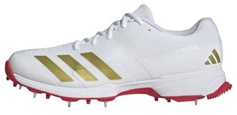 adidas Herren SL22 Cricket-Schuhe, FTWR White/Gold met./Pure Ruby, 42 EU
