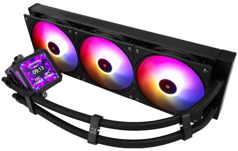 TR-Thermalright FW PRO 360 ARGB Black Refroidisseur de processeur liquide, écran LCD IPS 2,73 pouces avec résolution 320x320, magnétique, thème d'écran DIY, pour AM4/AM5, LGA1851/1700/115x