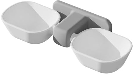 Zerodis Ensemble de Gamelles Murales pour Nourriture et Eau pour Animaux de Compagnie, Gamelles Surélevées pour Chat pour Une Hauteur d'alimentation Confortable, Conception Peu Encombrante pour